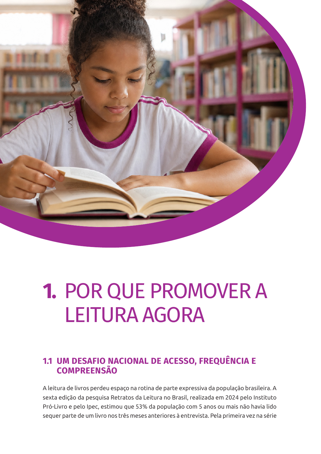 Abertura de capítulo do projeto piloto